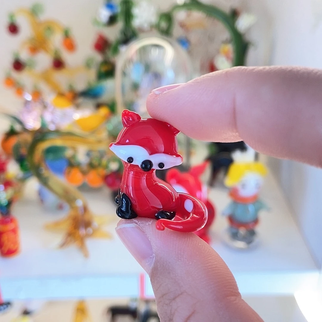 琉璃手工艺品狐狸