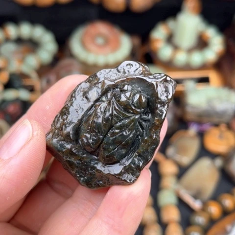 手链未镶嵌岫岩河磨玉（透闪石质玉）