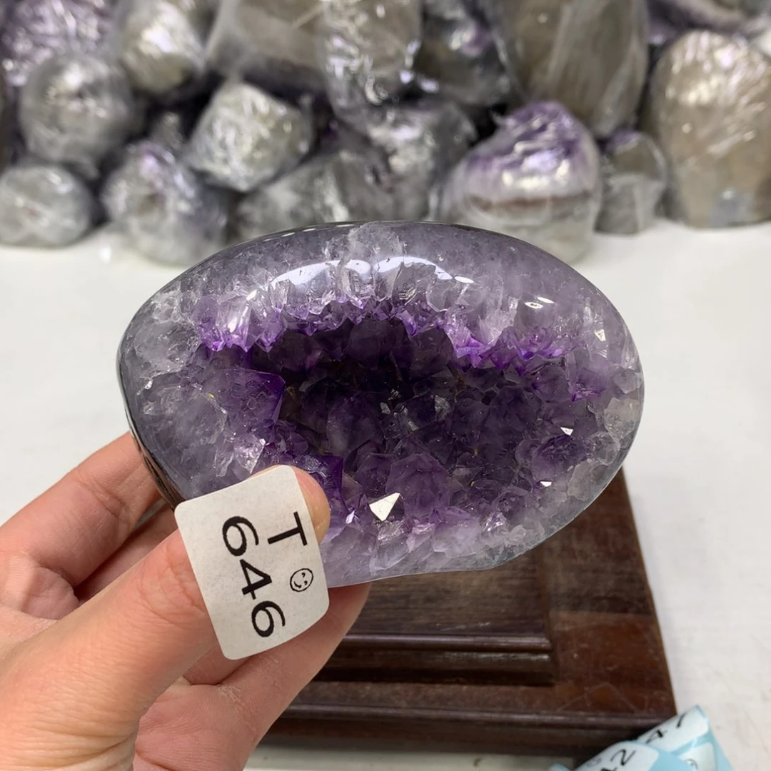紫晶摆件未镶嵌水晶