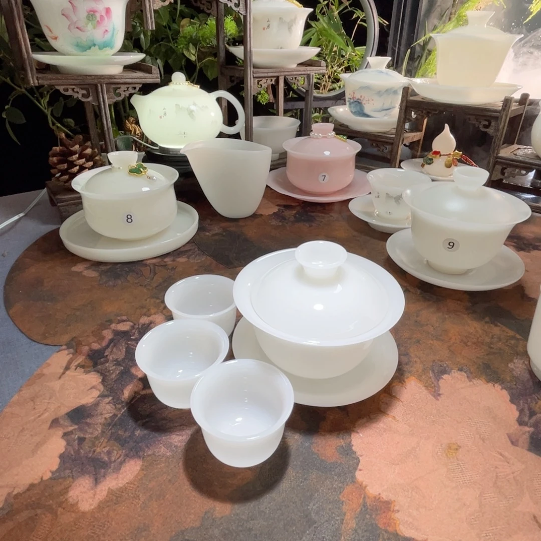 璞玉釉烧三才小元宝➕3小茶杯