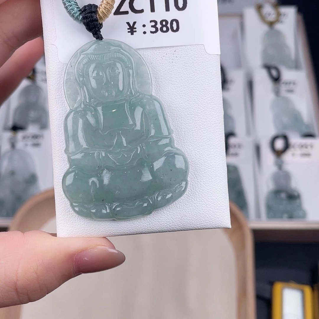翡翠未镶嵌颈饰zc110