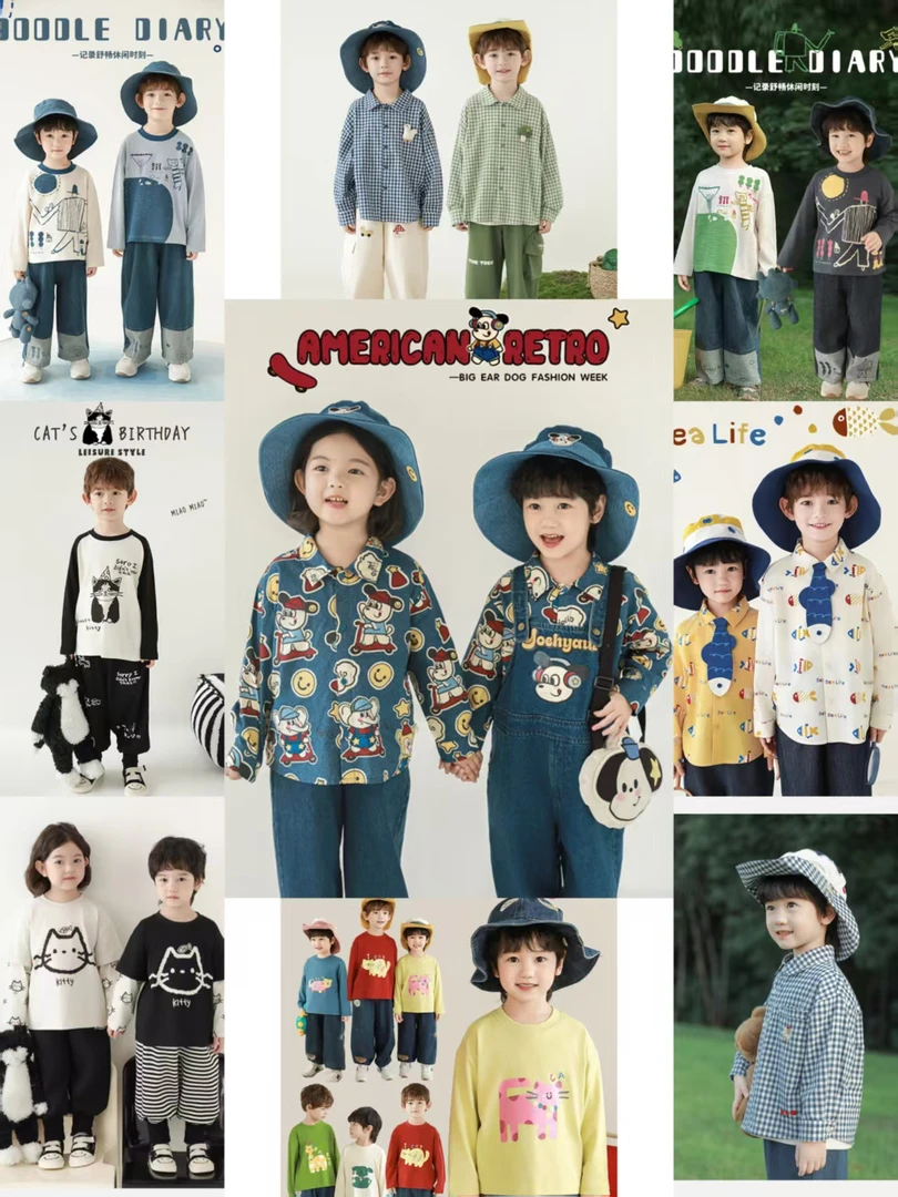 幼悠 春季爆款组合 男童卡通短袖短裤休闲组合  AZ601