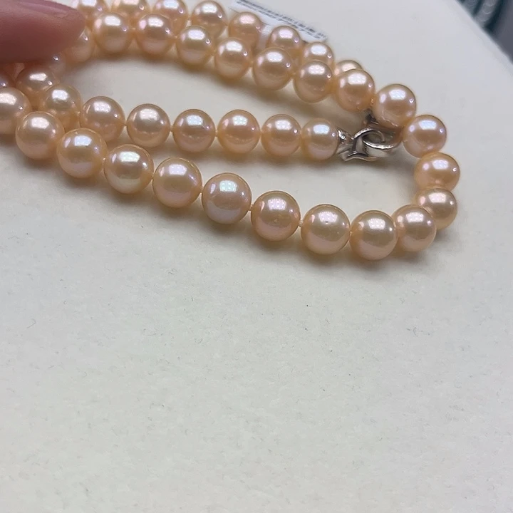 淡水珍珠颈饰银S925镶嵌➕10高品炫彩中国红