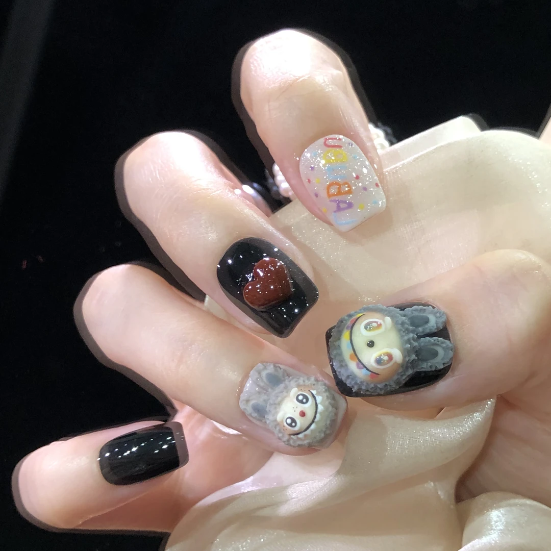 喵公子【拉布布·本我】【隐藏款设计师款】纯手工穿戴甲可拆卸美甲