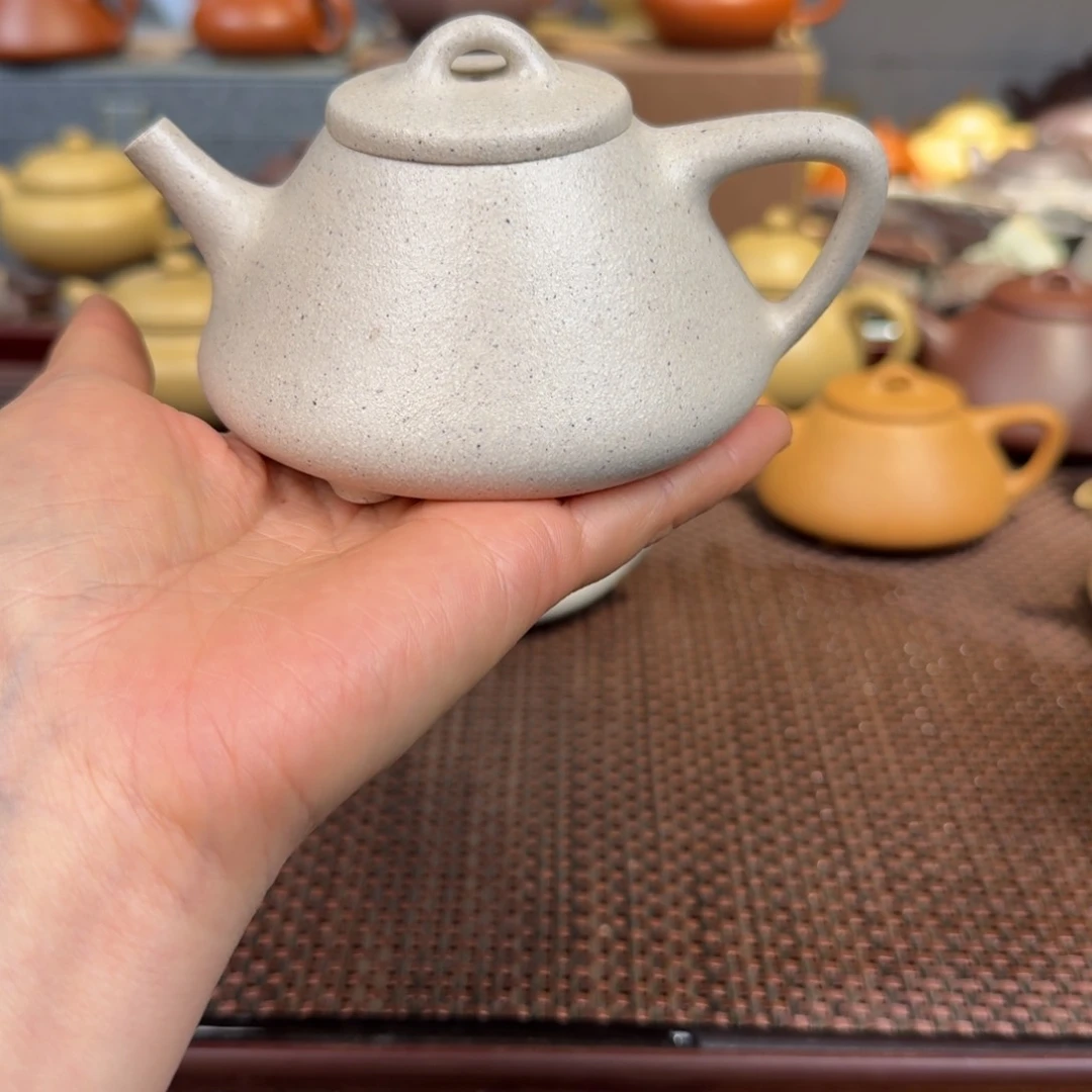 段泥茶壶白玉段200毫升半手预售