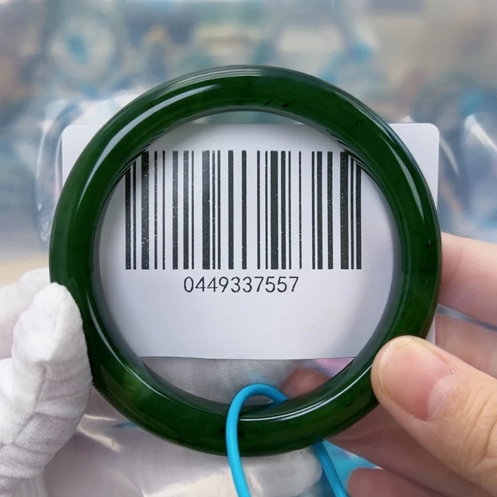 和田玉未镶嵌手镯微瑕5960