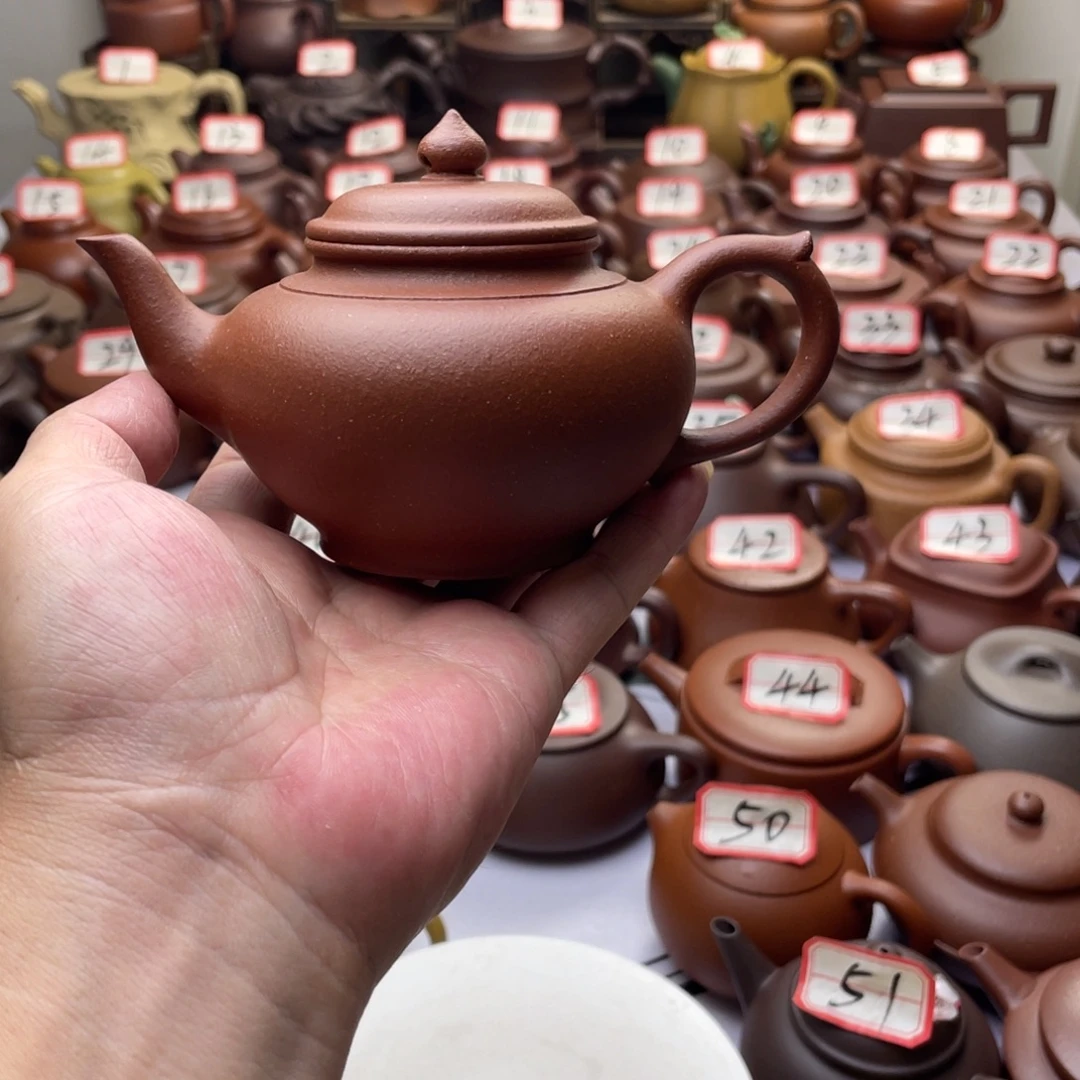 紫砂茶壶宜兴紫砂半手工