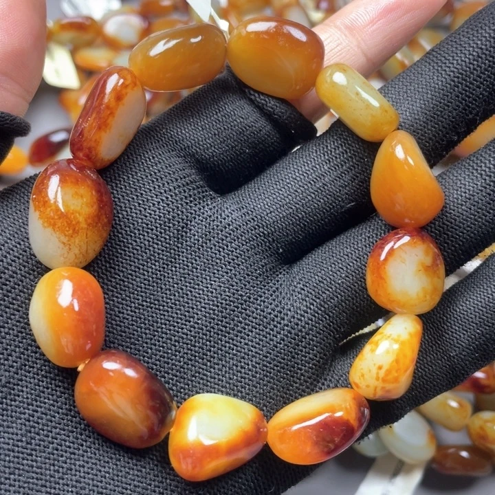 和田玉未镶嵌手链