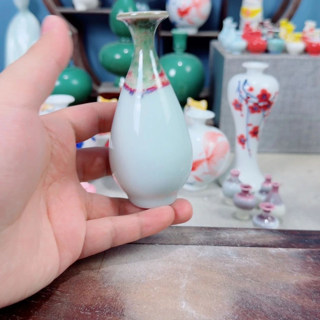 陶瓷手工小花器摆件