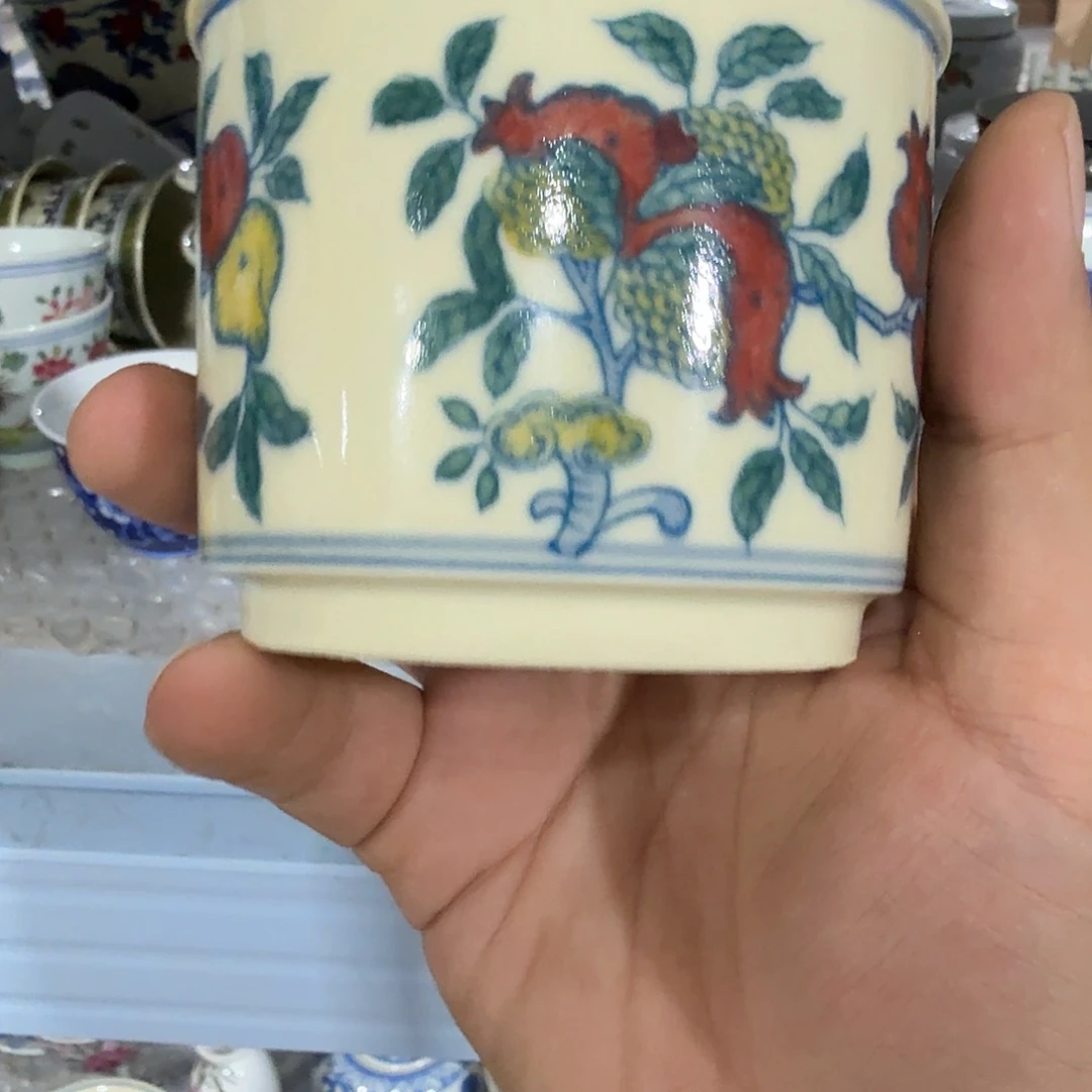 瓷片摆件手绘瓷器全部处理