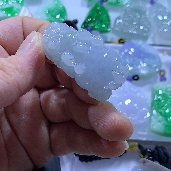 翡翠未镶嵌颈饰天然翡翠A货吊坠