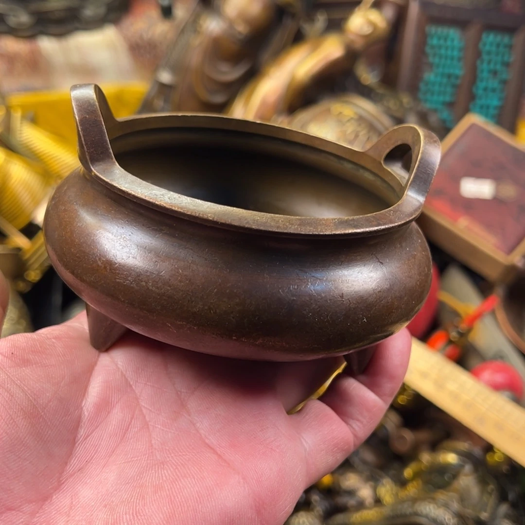 茶壶香炉铜器摆件