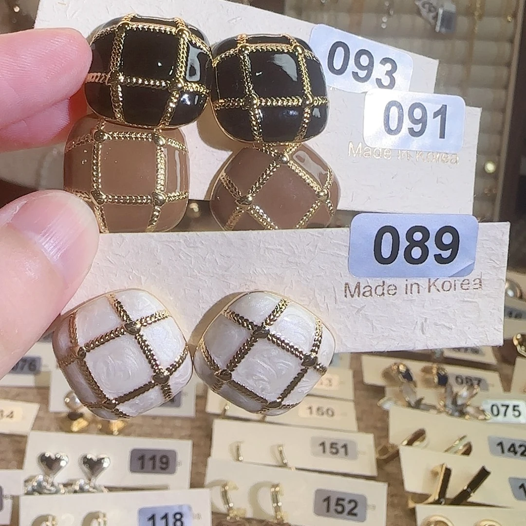 仿珍珠铜合金合金耳钉