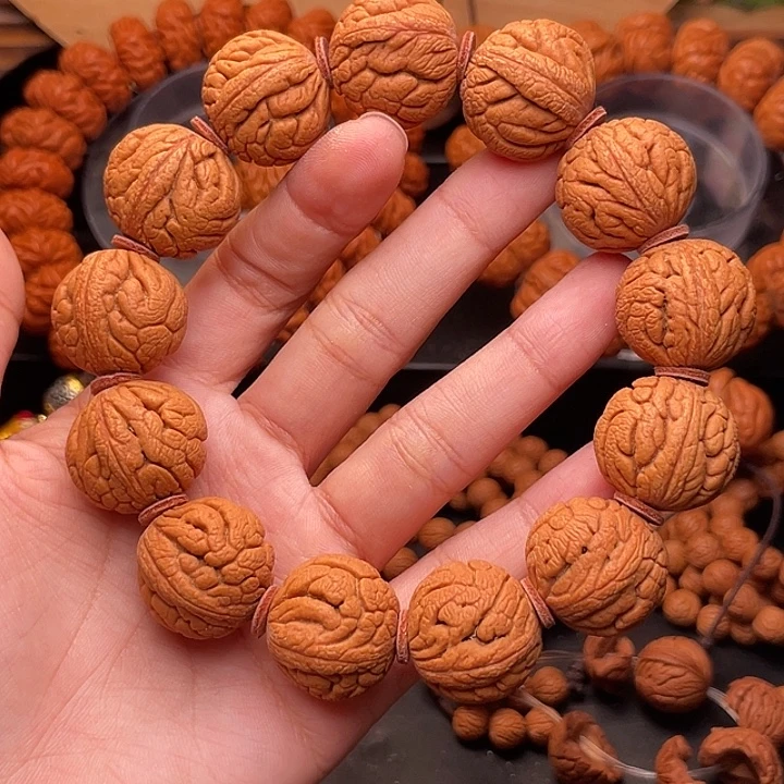 手串桃核精品金丝龙珠22