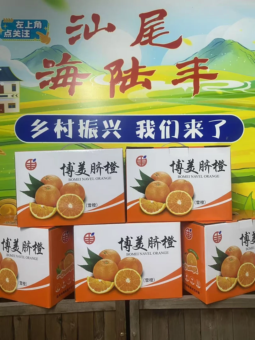 #橙心优选#正宗博美脐橙新鲜现摘多汁香甜产地直发应季水果