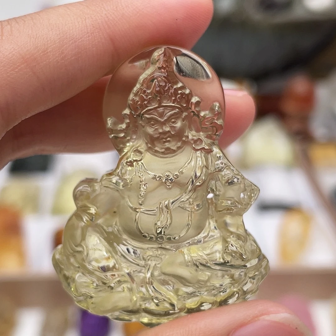 颈饰未镶嵌水晶定制吊坠黄财神
