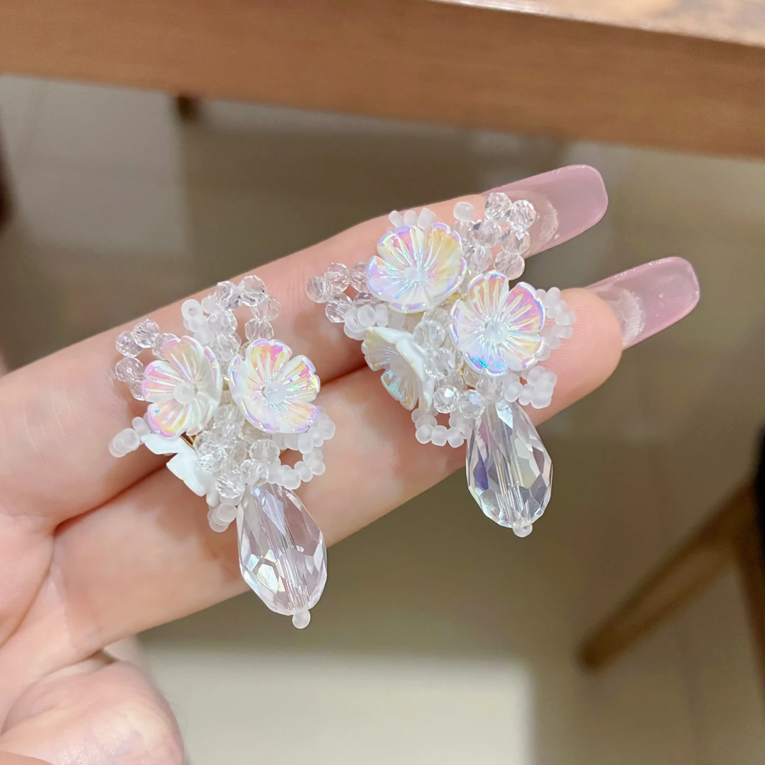 铜合金仿水晶耳饰 气质轻奢时尚百搭少女超仙甜美温柔设计感279