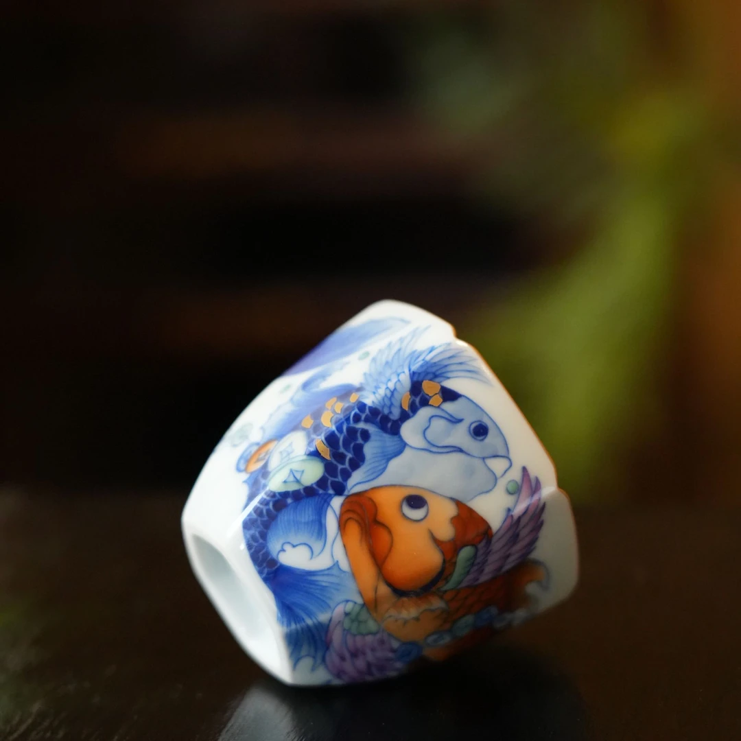 【雲梦茶器】 卓君-山海经有余钱六方杯