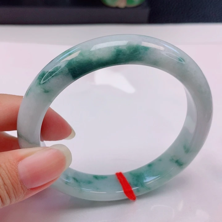 翡翠未镶嵌手镯58+圈