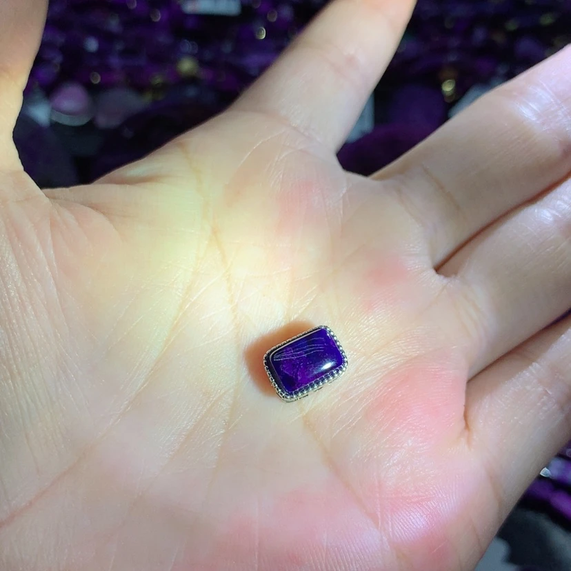 【闪购商品】苏纪石（舒俱来）银S925镶嵌吊坠