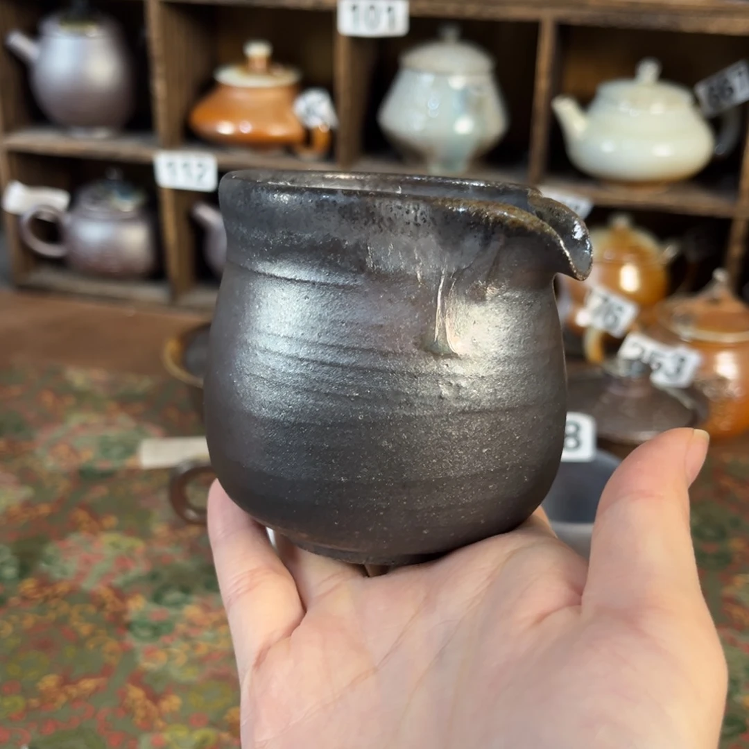 摆件柴烧茶器公道杯