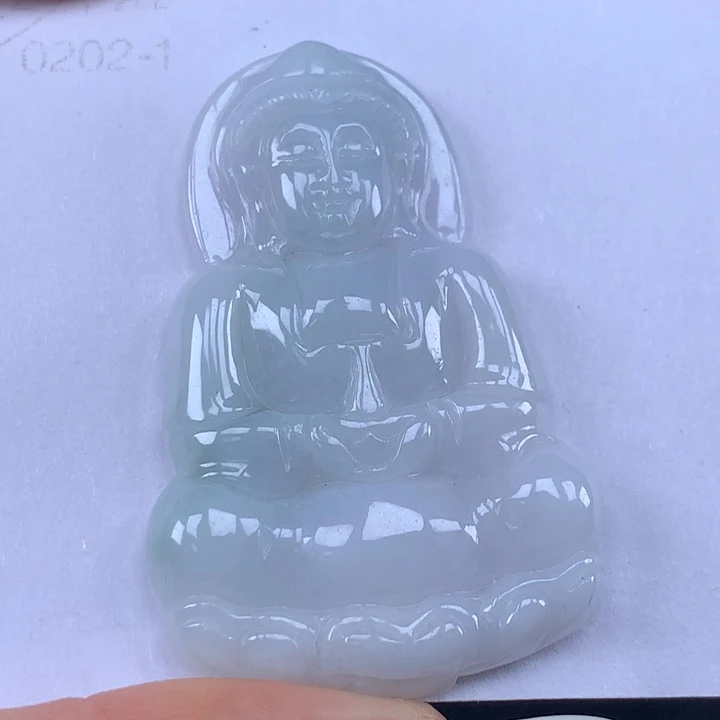 颈饰未镶嵌翡翠玉观音吊坠