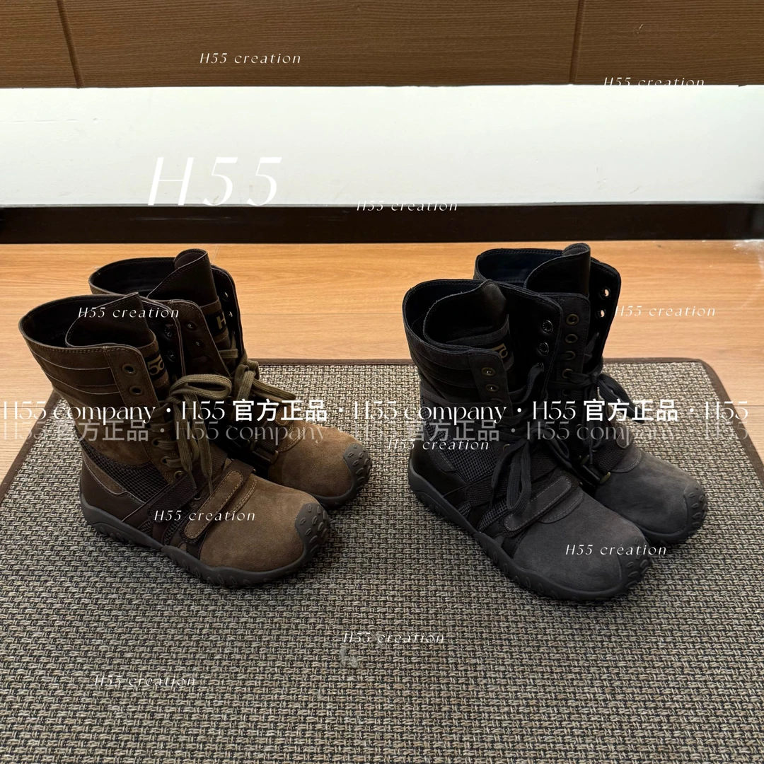 H55-巴恩公式｜猎鸭拳击靴水洗做旧复古4cm26-2898-RD