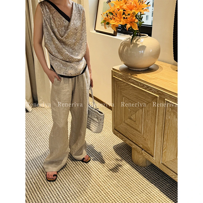 ReneRiva买手店 Riva都市度假 木珠吊带丝巾上衣