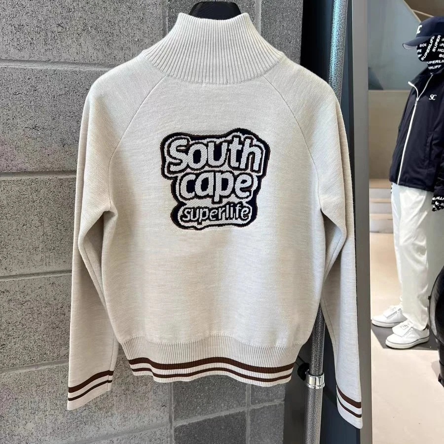 SC新款外贸原单高尔夫服装女士针织上衣百搭时尚保暖含羊毛球服
