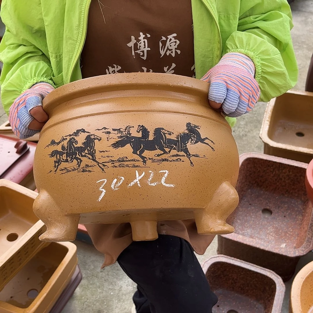 紫砂花盆盆景艺术