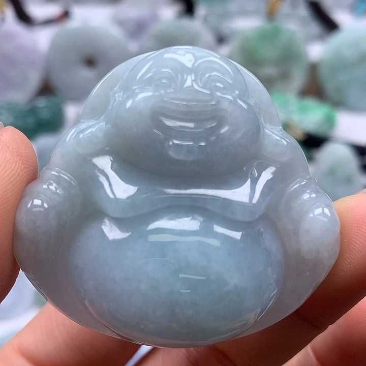 翡翠未镶嵌颈饰大佛福利卡厚11+