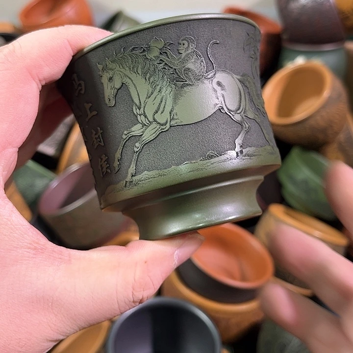 茶杯紫砂全手工紫砂主人杯