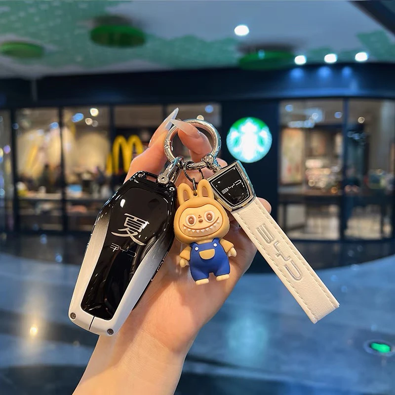 专用比亚迪夏钥匙套高档2025新款夏dmi超越卓越型皮革专用扣壳包