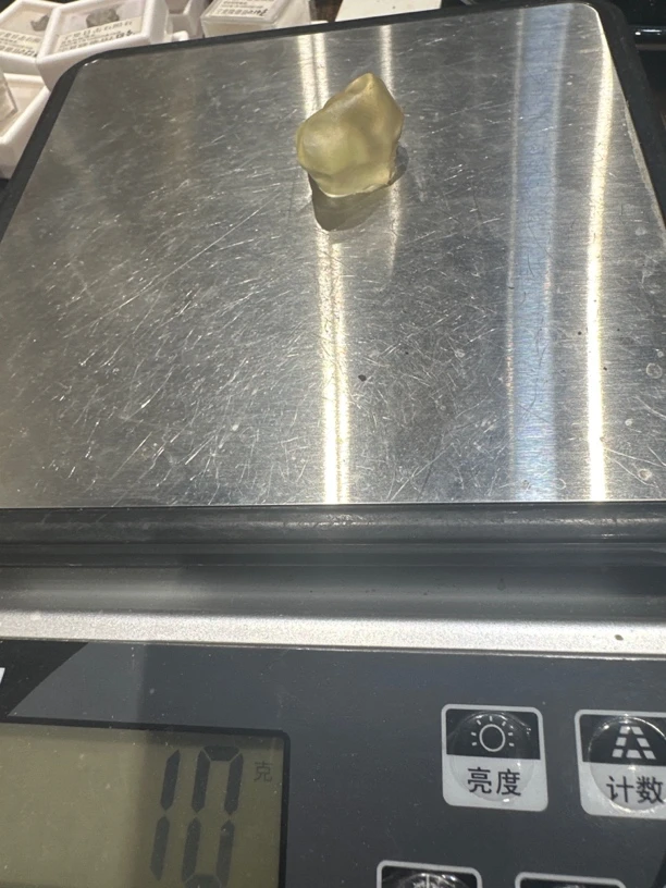 利比亚玻璃原石创意茶道精美小原石摆件