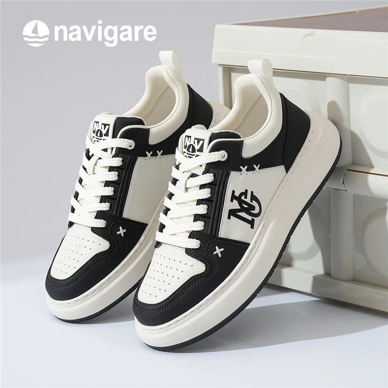 Navigare/纳维凯尔夏季新款男士运动板鞋休闲潮流时尚百搭透气