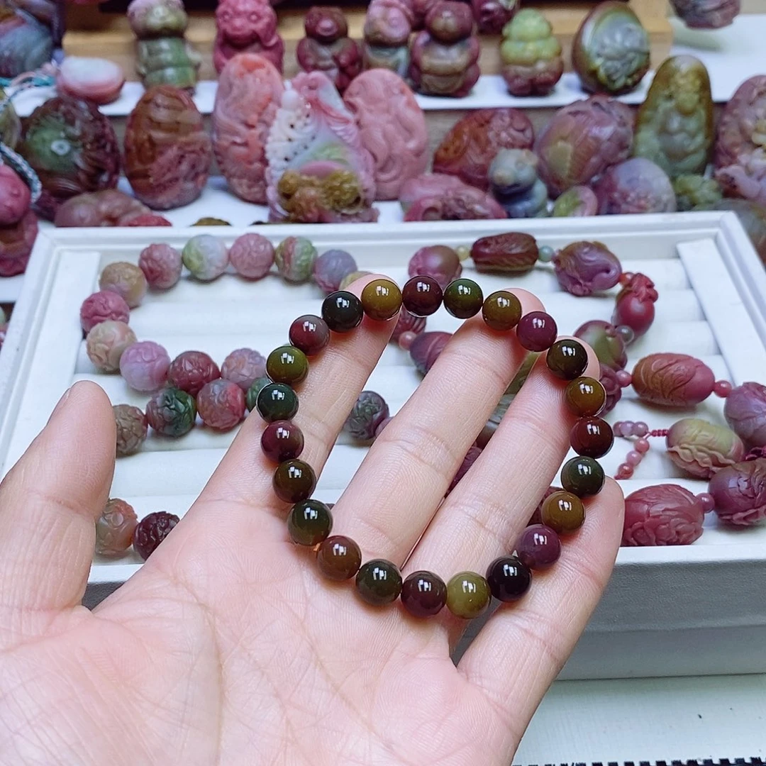 玛瑙/玉髓盐源玛瑙手链未镶嵌