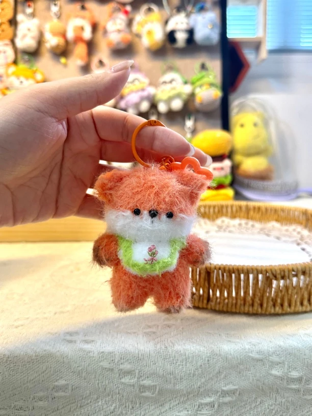 狐狸钩织 挂件/摆件 炸金花线