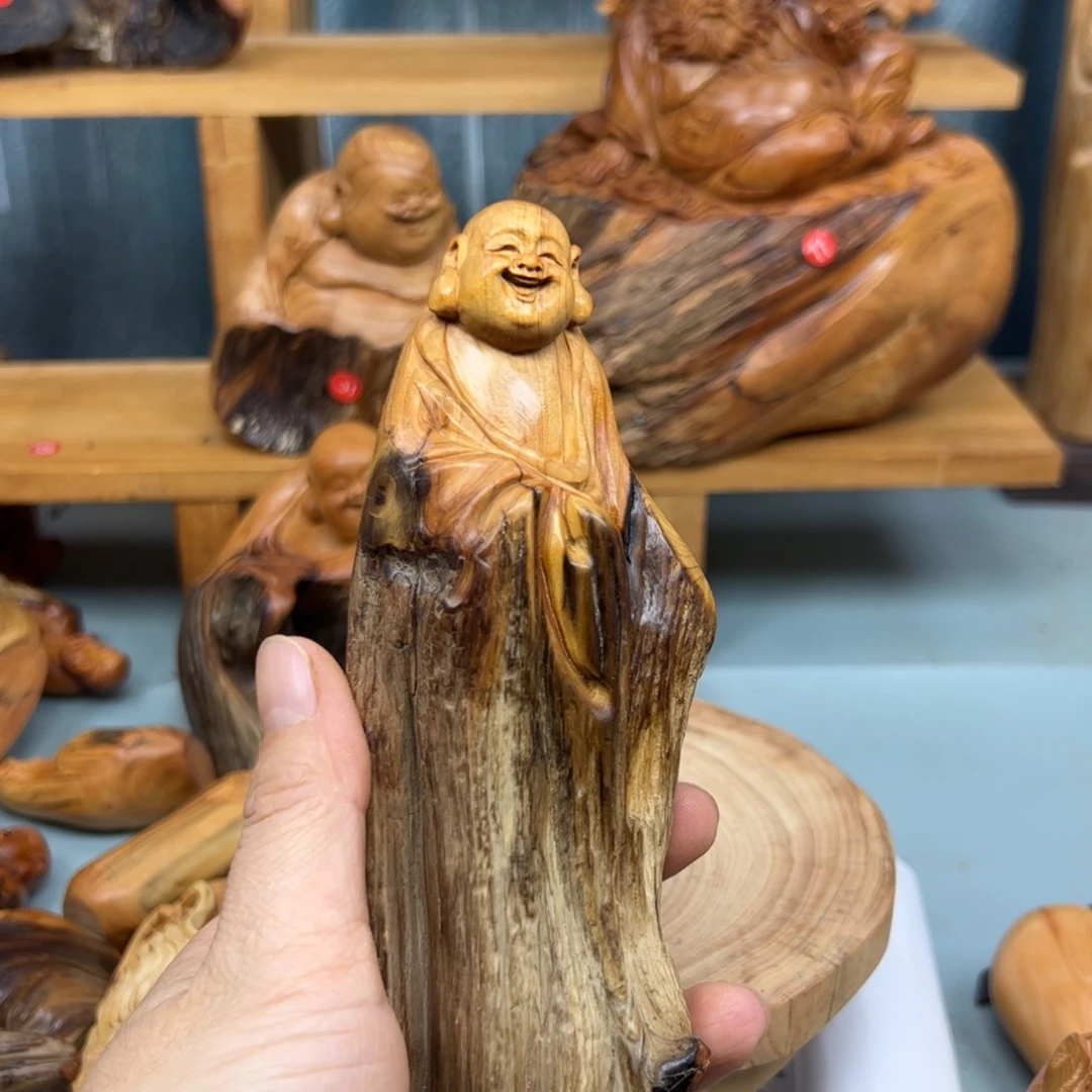周***柏木崖柏木摆件手把件，