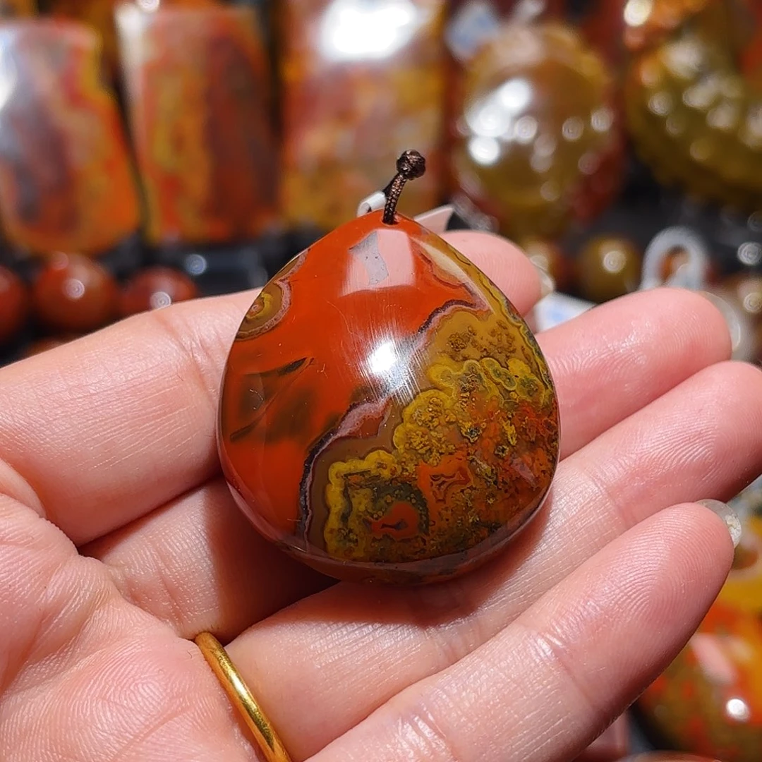 玛瑙/玉髓吊坠(不含链)未镶嵌ღ***༄