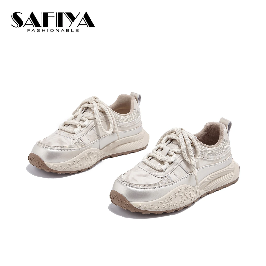 索菲娅Safiya2025秋冬新款舒适轻便时尚百搭休闲女鞋SFD4112C14