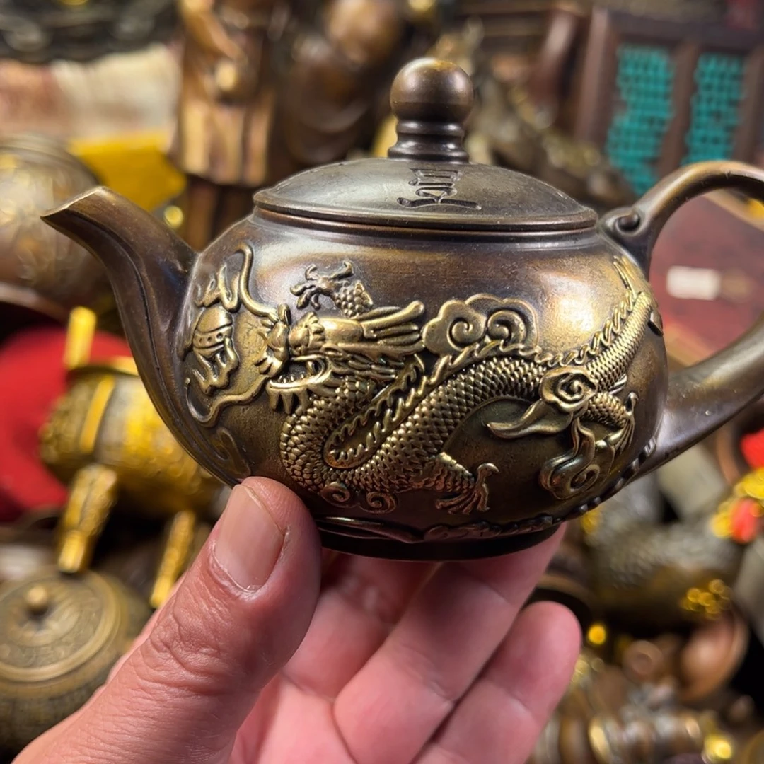 茶壶香炉铜器摆件