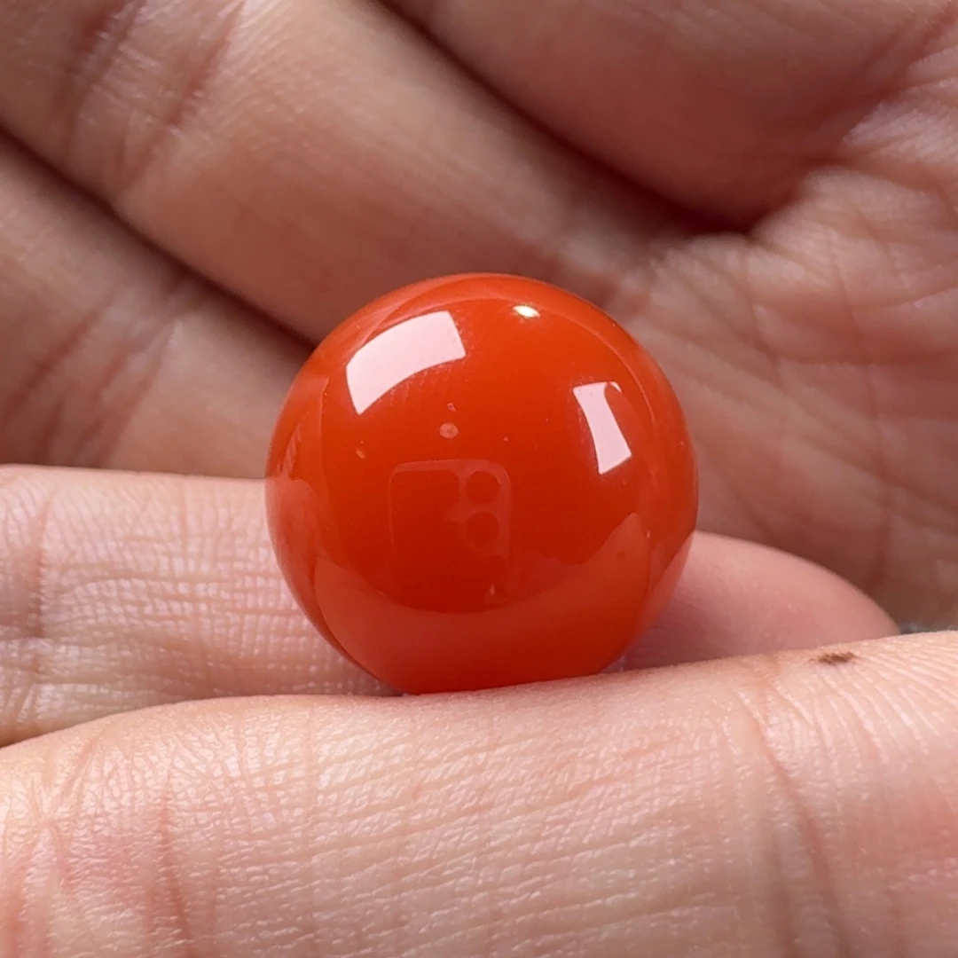 南红玛瑙未镶嵌圆珠16.8