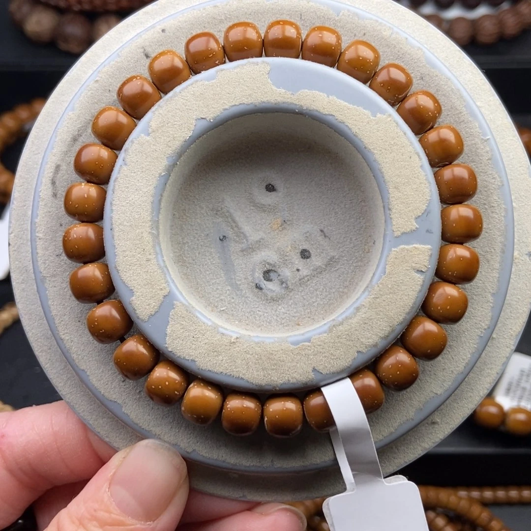 紫金鼠手串8mm精品实心眯眯眼黄金甲老型