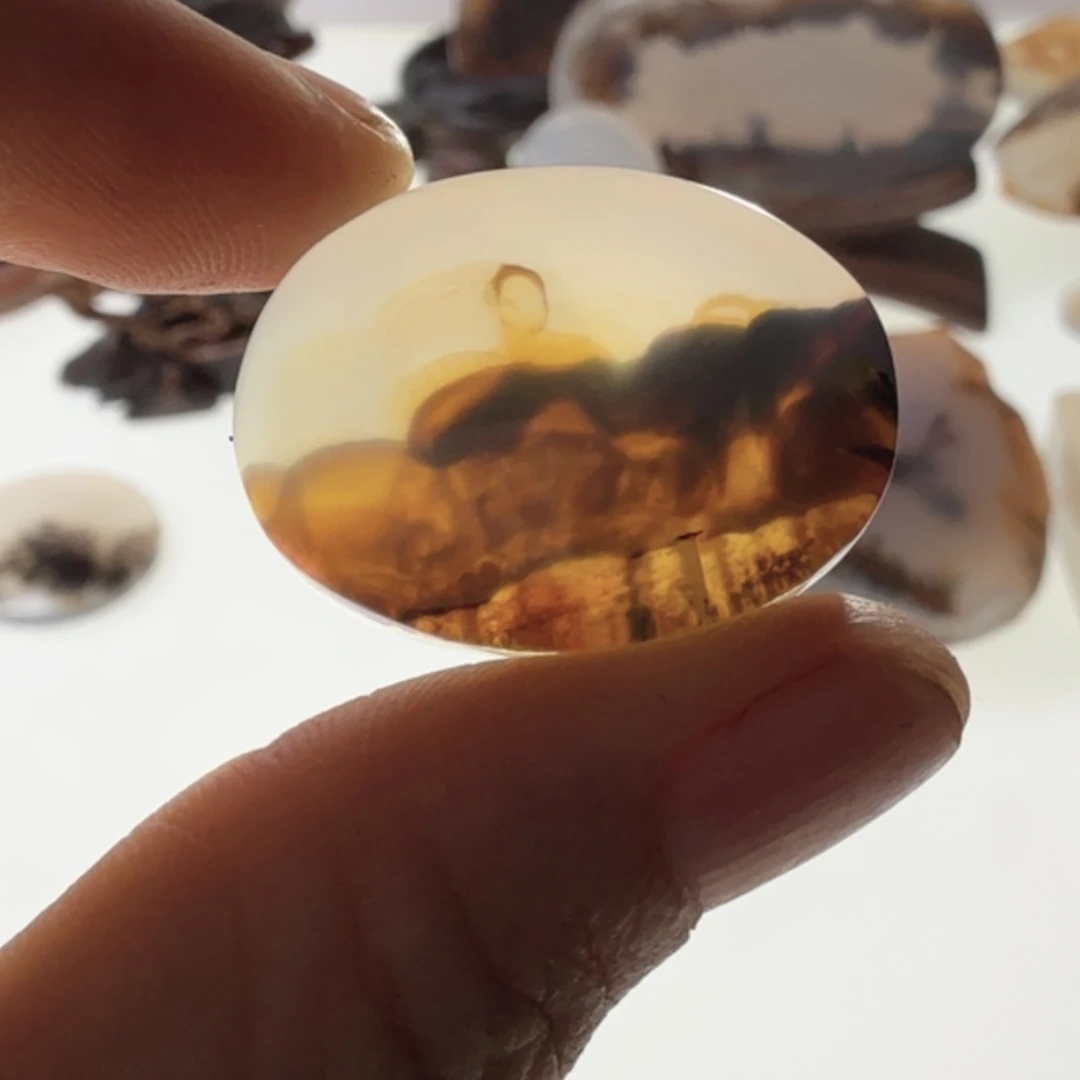 未镶嵌玛瑙/玉髓珠宝半成品