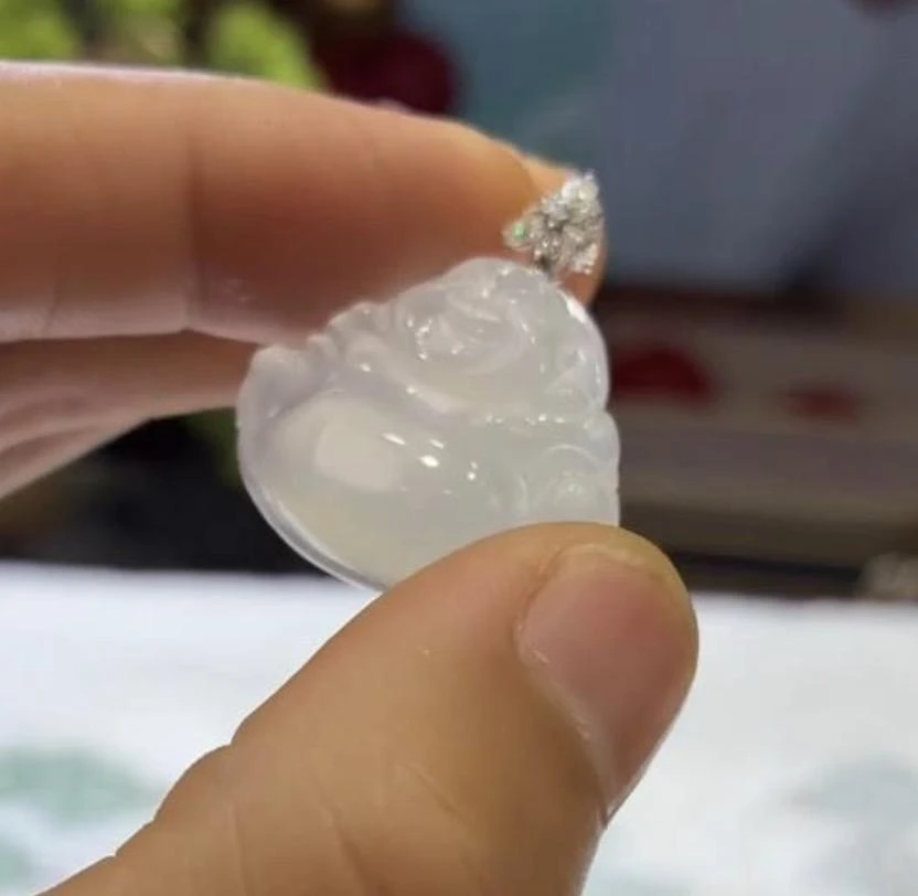 [7.31-一哥精选」翡翠佛公【18k金扣】 多样性发一 10