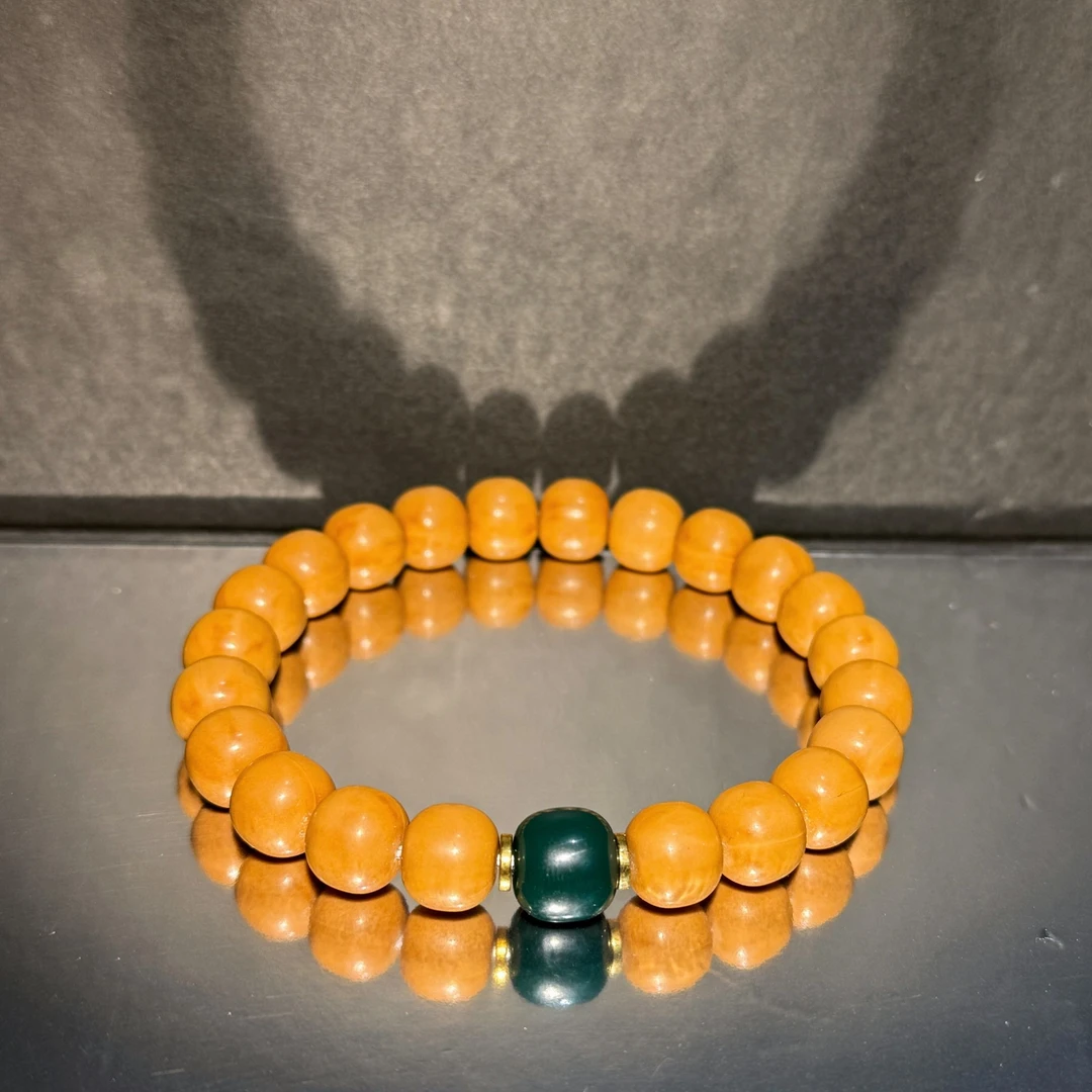 禧禾晟文玩 老型雪巴琉璃猴头