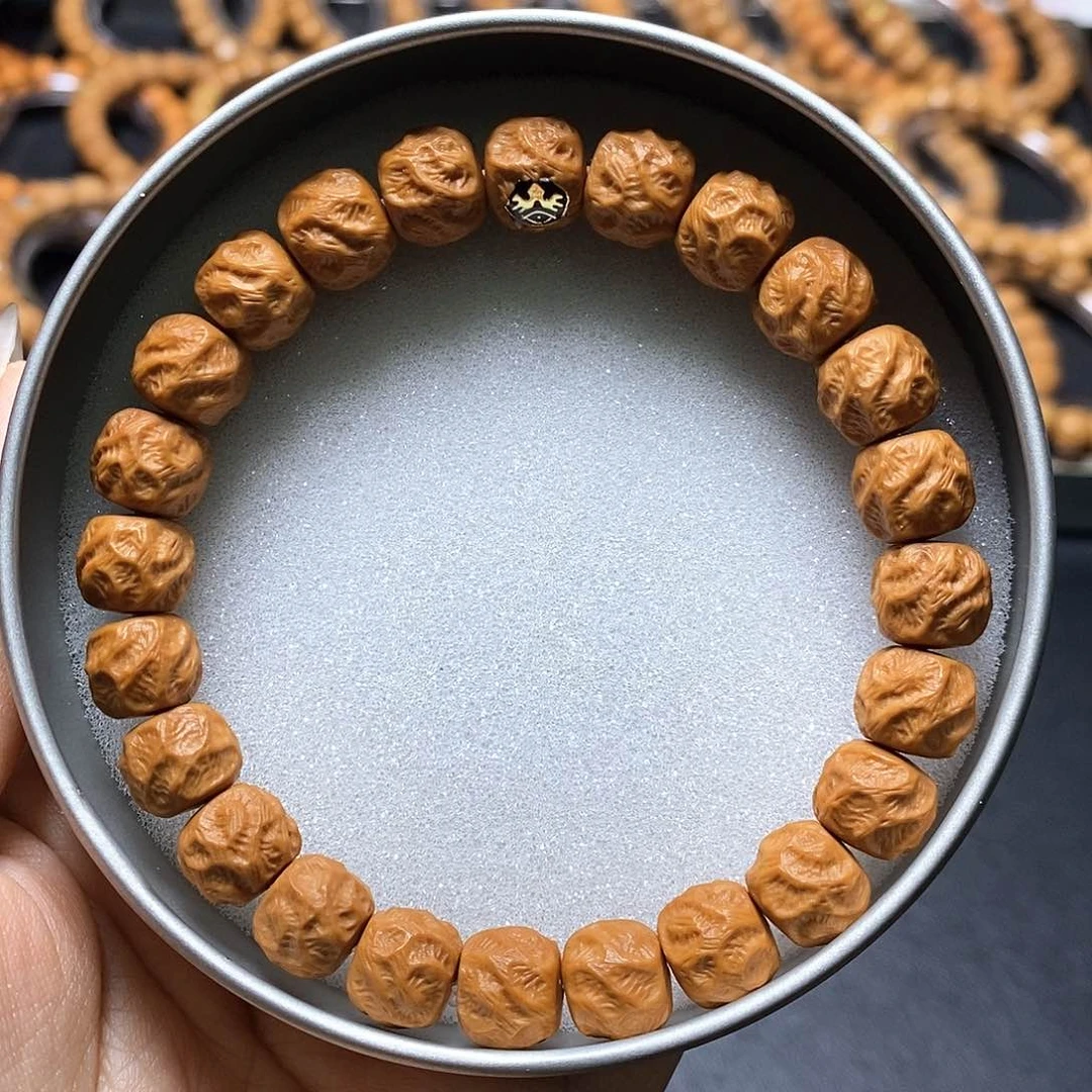 猴头核桃手串金标观山无相尺寸10左右全品单号59号