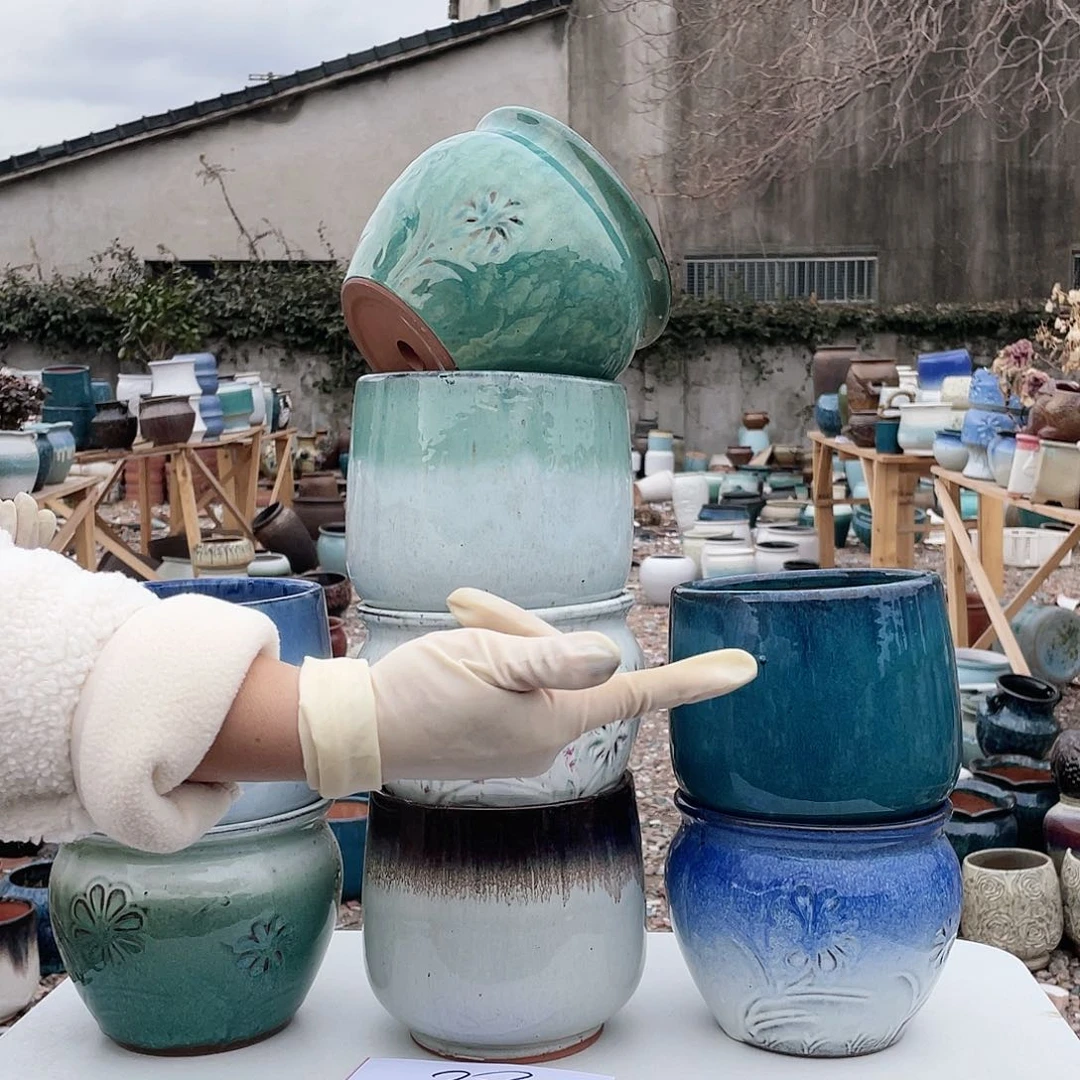 红陶王嫂花盆0125-38