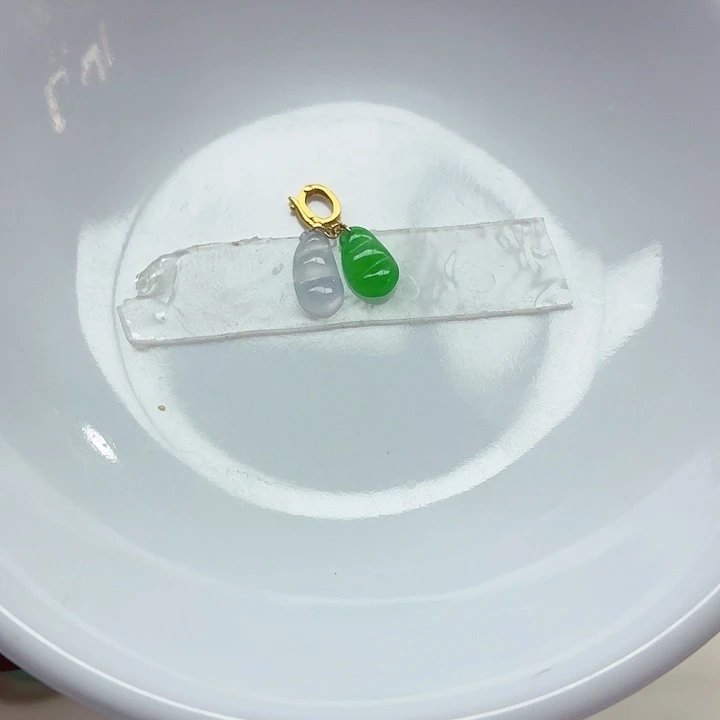 翡翠18K金镶嵌手链天然缅甸翡翠A货