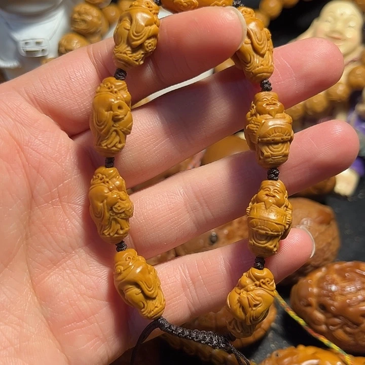 橄榄核手串/手链站立财神1.2